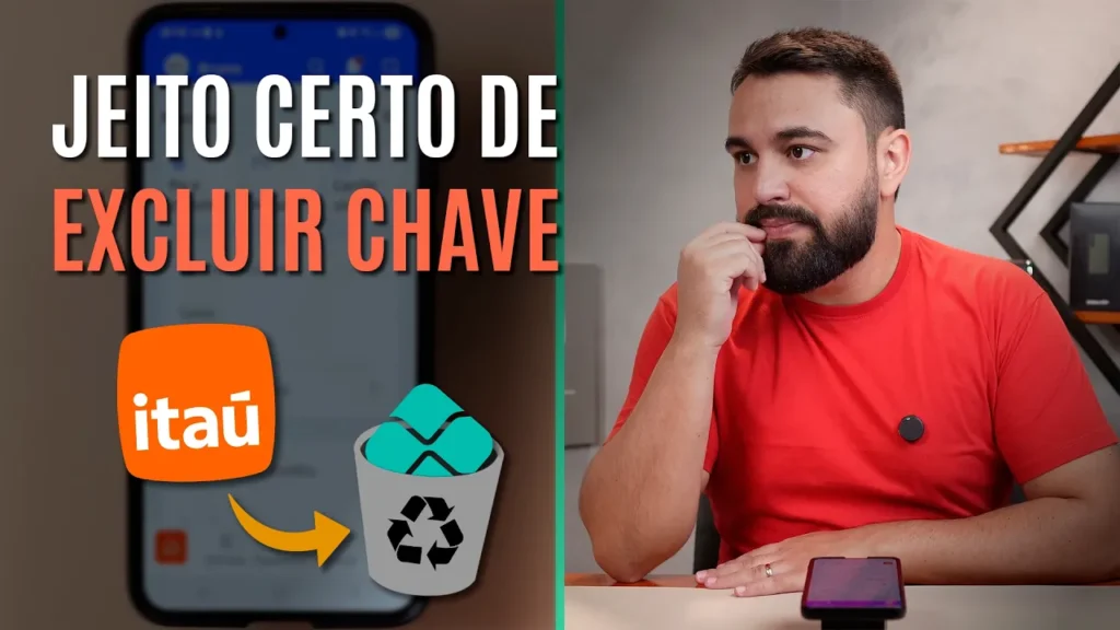COMO EXCLUIR CHAVE PIX NO APP DO ITAÚ (PASSO A PASSO)