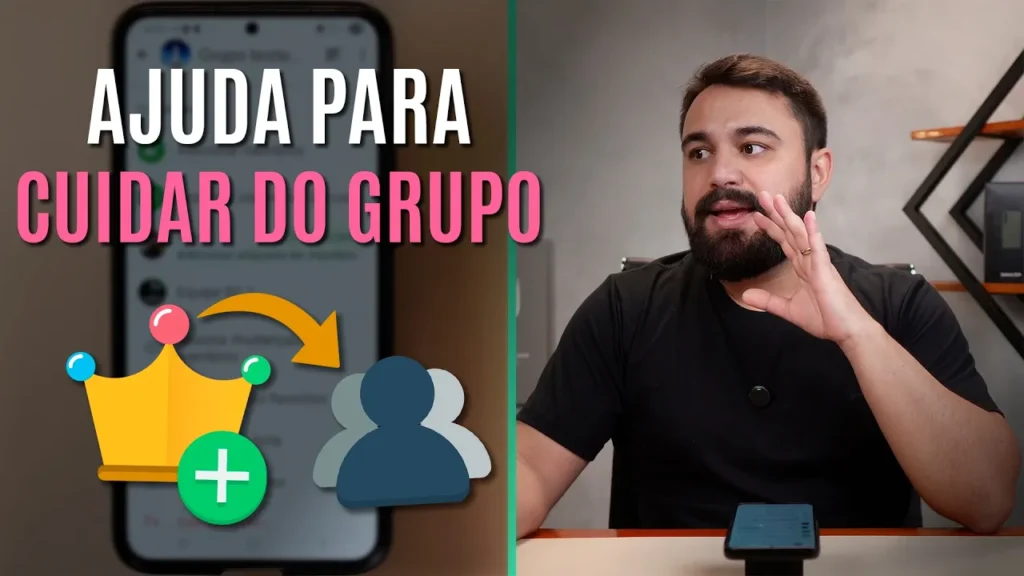 COMO ADICIONAR OU REMOVER ADMINISTRADORES DE UM GRUPO QUE EU CRIEI